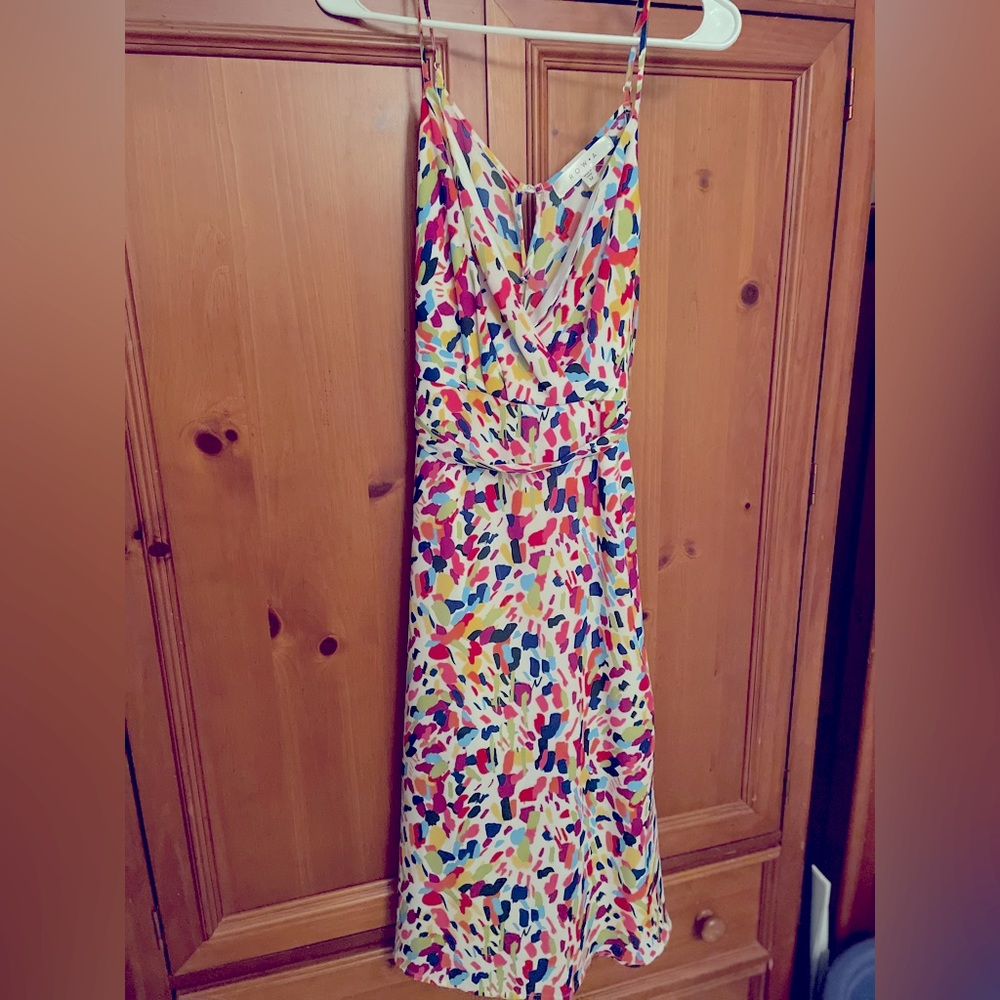 Sexy colorful wrap dress from Nordstroms.
